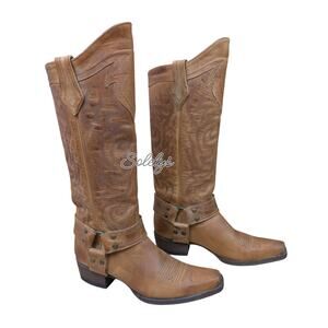 Old Gringo OG Lanachaz 14" Harness Tall Distressed Western Cowgirl Boot Womens 7